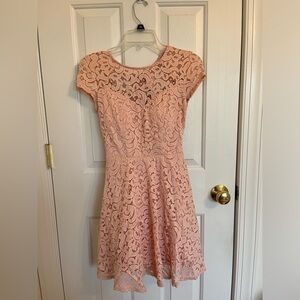 Light pink lace dress